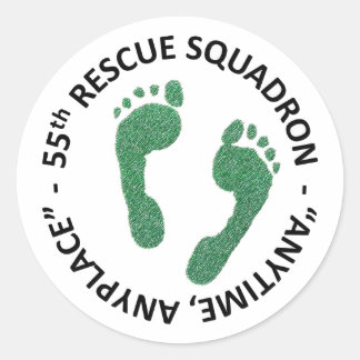 55 RQS RUNDER AUFKLEBER