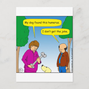 566 Mein Hund fand diesen humorvollen Cartoon Postkarte