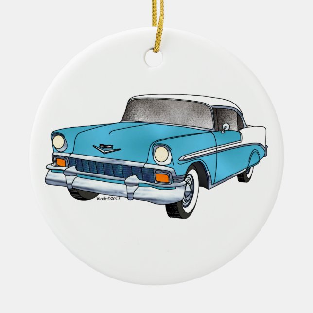 56 Chevrolet Belair Keramik Ornament (Vorne)