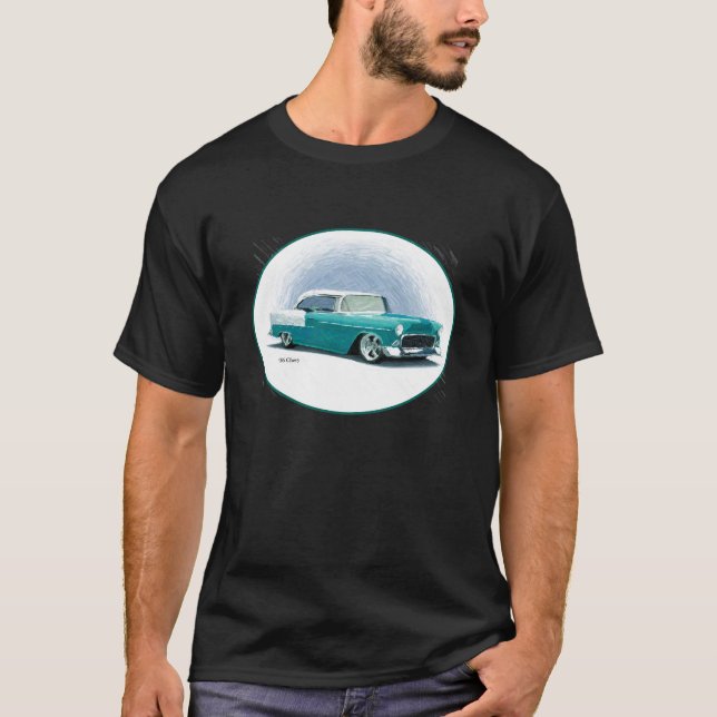 '56 Chevy Aquamarin Vignette T-Shirt (Vorderseite)
