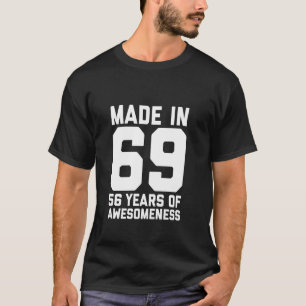56. Geburtstag für Männer Frauen Sohn Tochter Alte T-Shirt