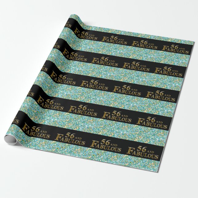 56. Geburtstag Geschenkpapier (Ungerollt)