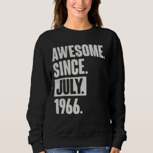 56. Geburtstag Phantastisch seit Juli 1966 Sweatshirt