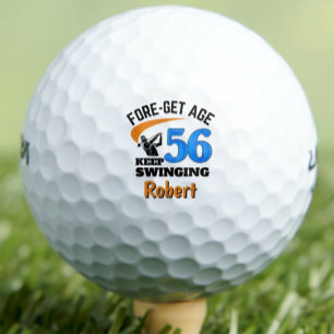 56. Geburtstags-Golf-Geschenk Lustiges Andenken Bl Golfball
