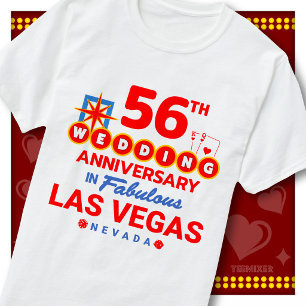 56. Hochzeitsjubiläum Fabelhaftes Las Vegas Paar T-Shirt