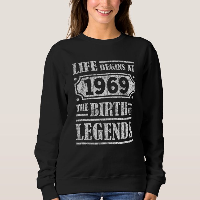 56 Jahre alt 1969 Geburt der Legende 56. Geburtsta Sweatshirt (Vorderseite)