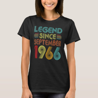 56 Jahre alte Legende seit September 1966 56. Bir T-Shirt