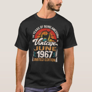 56 Jahre Jäger auf Hirschjagd Geboren Juni 1967 56 T-Shirt