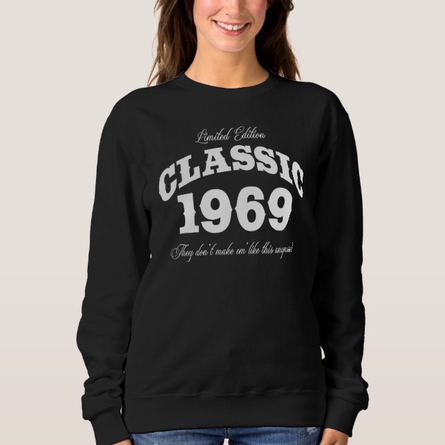 56-jähriges Vintages Klassikfahrzeug 1969 56. Gebu Sweatshirt (Vorderseite)
