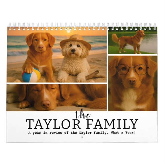 56 Photo Collage Month By Month Personalized Kalender (Titelbild)