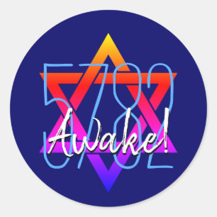 5782 Jüdisches Neujahr Runder Aufkleber