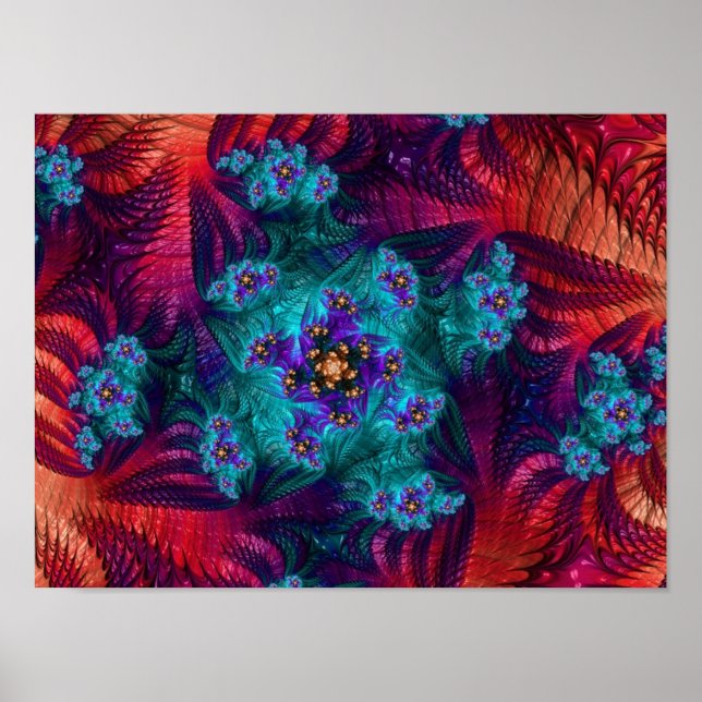 579 Fraktal Design-Poster Poster (Vorne)