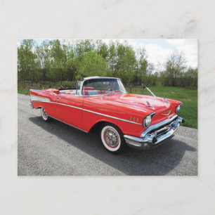 57' Chevy Convertible Postkarte