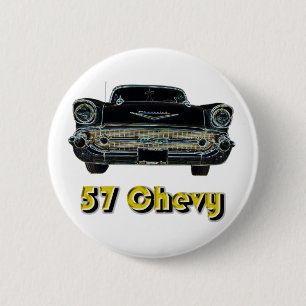 57 Chevy Knopf Button