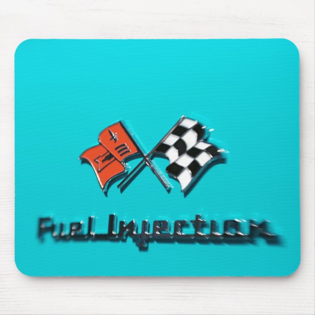 57 Chevy Kraftstoffeinspritzungs-Abzeichen Mousepad (Vorne)