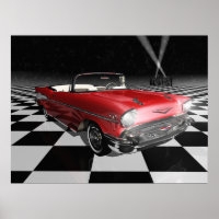 '57 Chevy on Checkerboard