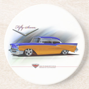 57 chevy sandstein untersetzer