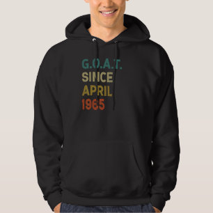 57. Geburtstag 57 Jahre alte Ziege seit April 1965 Hoodie