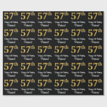 57. Geburtstag: Elegante Luxuriöse Imitats Gold Lo