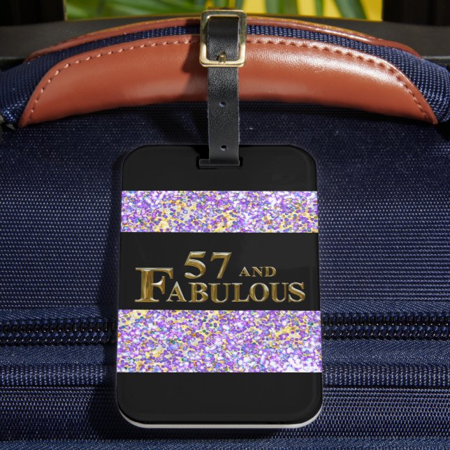 57. Geburtstag Gepäckanhänger (Vorderseite Insitu 2)