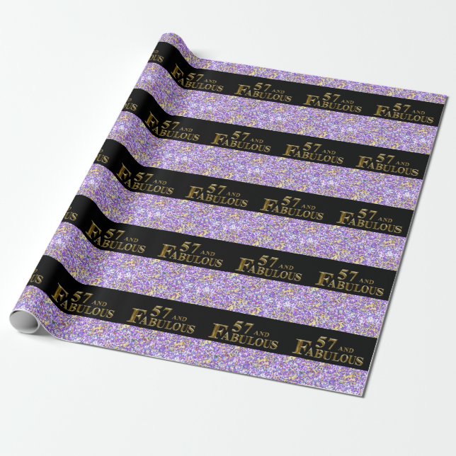 57. Geburtstag Geschenkpapier (Ungerollt)
