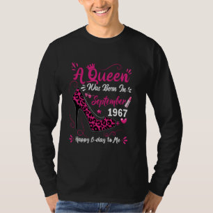 57. Geburtstag High Heel Eine Königin war im Septe T-Shirt