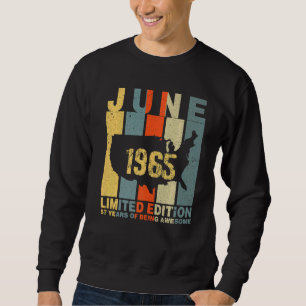 57. Geburtstag Juni 1965 57 Jahre Phantastisch Sweatshirt