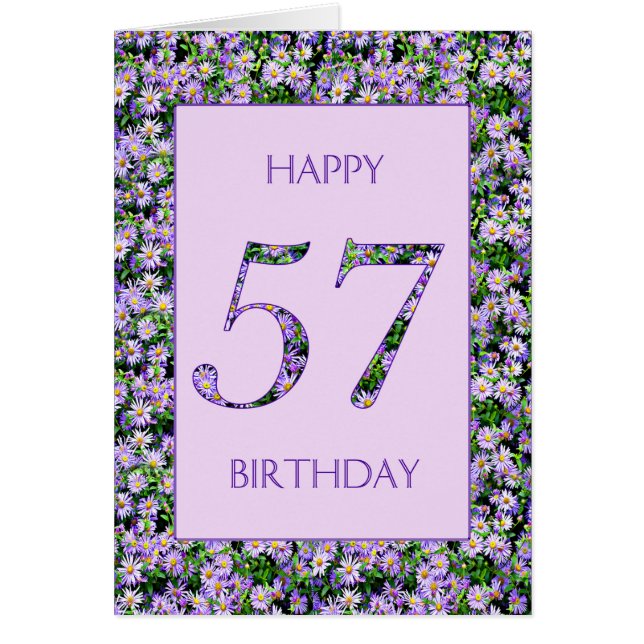57. Geburtstag Lila Tageszeitung (Vorne)
