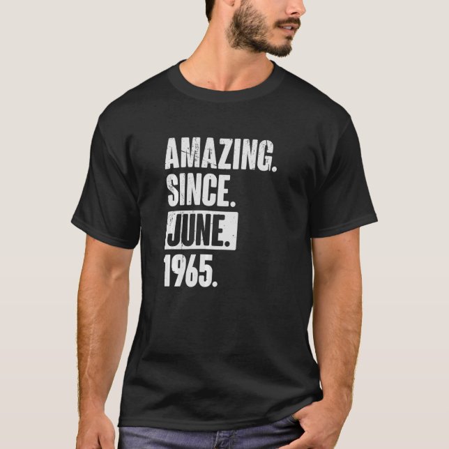 57. Geburtstag Phantastisch seit Juni 1966 T-Shirt (Vorderseite)