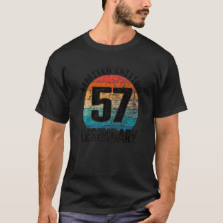 57. Geburtstag Vintager Legendarientag T-Shirt