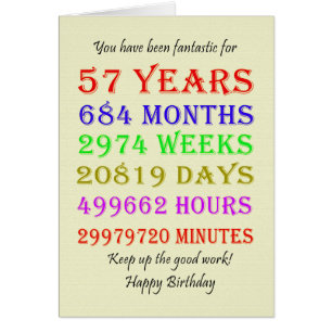 57. Geburtstagsfeiertage