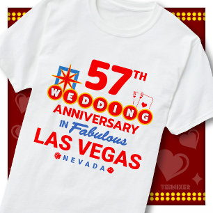 57. Hochzeitstag Fabelhaftes Las Vegas Paar T-Shirt