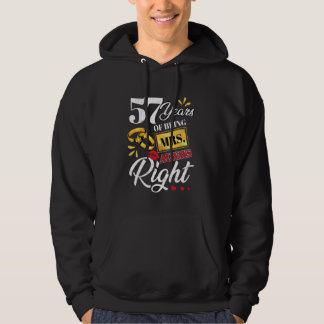 57 Jahre als Frau immer Richtige Funny Paares Ann Hoodie