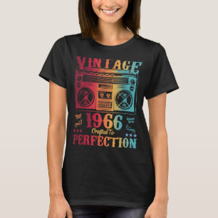 57 Jahre alt Geburtstag Vintag 1966 Frauen Männer T-Shirt
