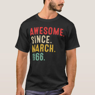 57 Jahre alt Phantastisch seit März 1966 57. Gebur T-Shirt
