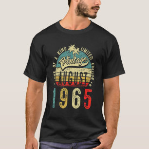 57 Jahre Vintager August 1965 57. Geburtstag Männe T-Shirt
