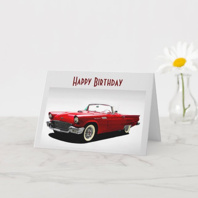 **57 KLASSISCHE THUNDERBIRD** AUF IHRER GEBURTSTAG KARTE (Kleine Pflanze)