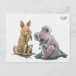 57: Koala & Kangaroo Postkarte