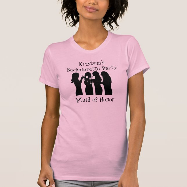 58192, Party Girl Junggeselinnen-Abschied (Haushal T-Shirt (Vorderseite)