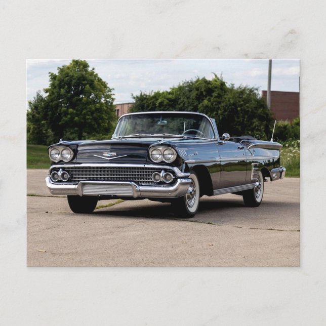 58' Chevy Convertible Postkarte (Vorderseite)