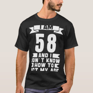 58. Geburtstag 58 Jahre Vintage Männer Frauen Retr T-Shirt