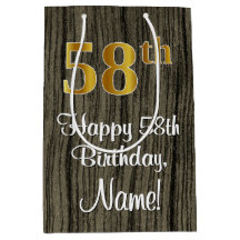 58. Geburtstag: Elegante Imitate Gold Look #, Imit