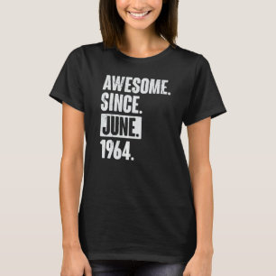 58. Geburtstag Phantastisch seit Juni 1966 T-Shirt