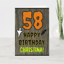 58. Geburtstag: Spooky Halloween Thema, Individuel