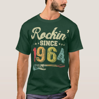 58. Geburtstag Vintage Gitarre Rockin Seit 1964 Gu T-Shirt
