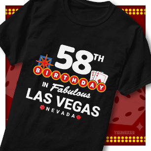 58. Geburtstagsfeier-Crew Las Vegas Willkommenssch T-Shirt