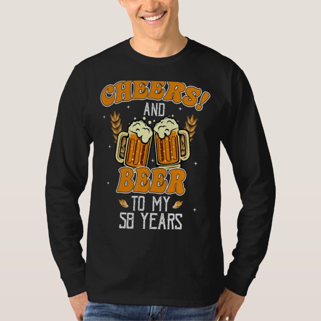 58. Geburtstagsparty T-Shirt (Vorderseite)