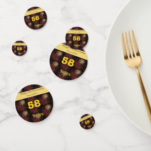 58. Hochzeitstag Konfetti