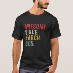 58 Jahre alt Phantastisch seit März 1965 58. Gebur T-Shirt