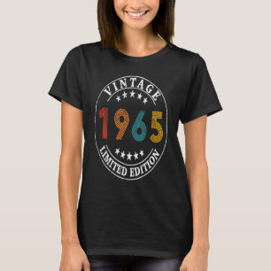 58 Jahre alt Retro Vintag 1965 58. Geburtstag T-Shirt